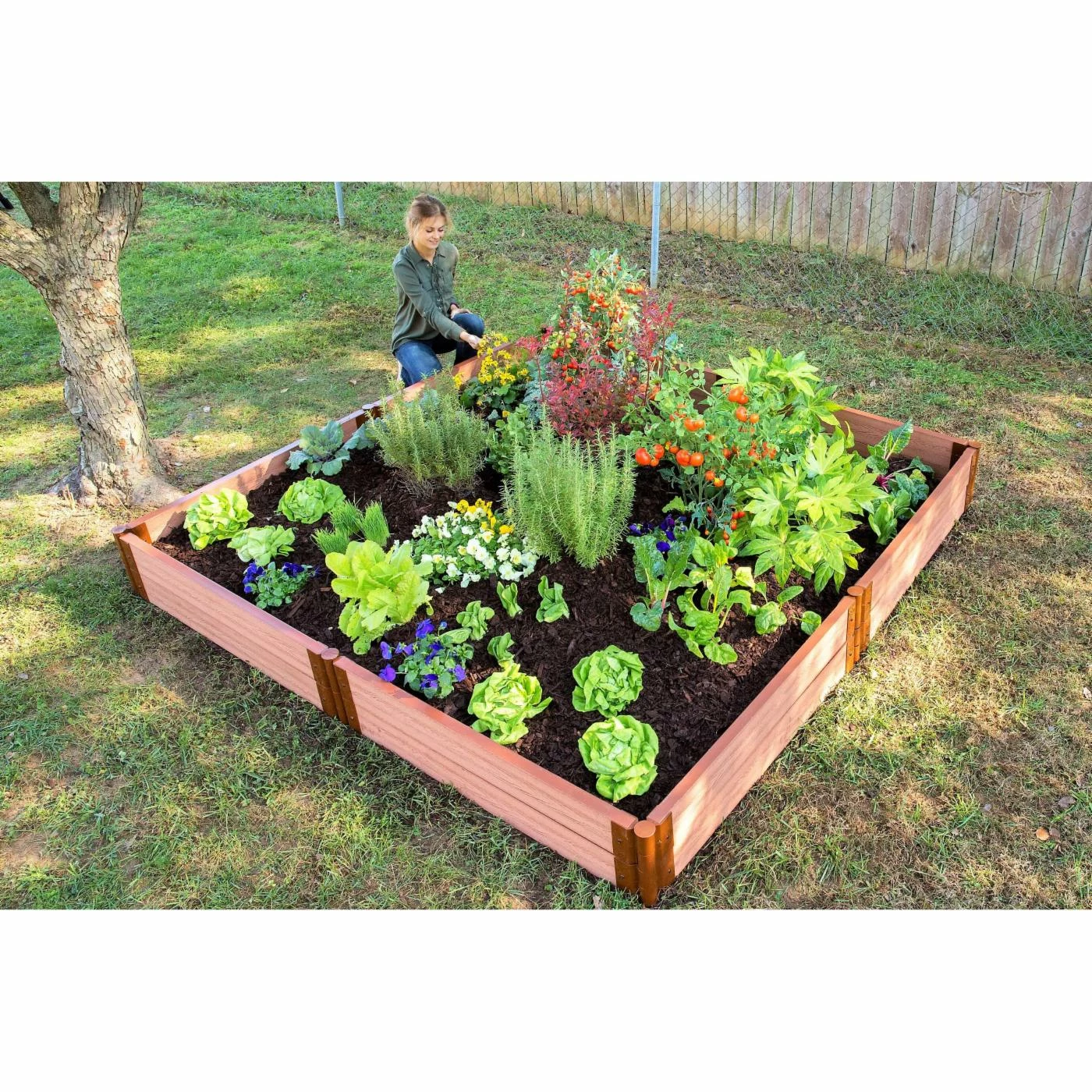 Cheap ๐ Raised Garden Beds Frame It All 1-inch Series Composite Raised Garden Bed Kit - 8ft. X 8ft. X 11in. ๐ 5 Cheap ๐ Raised Garden Beds Frame It All 1-inch Series Composite Raised Garden Bed Kit - 8ft. X 8ft. X 11in. ๐ - Image 3