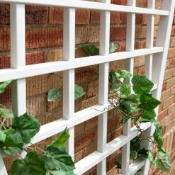 Brand new ❤️ Dura-Trel 7.75-Foot White Vinyl Estate Fan Trellis 🧨 -Raised Garden Beds Sales detail2DU031