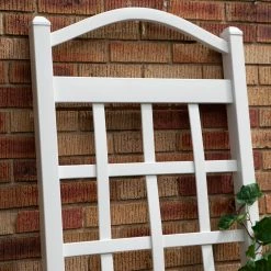 New 🤩 Dura-Trel Cambridge 6-ft. Vinyl Arch Trellis - White 😉 -Raised Garden Beds Sales detail2DU059