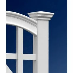 Discount 💯 New England Arbors Vita Milan 4.75-ft. Vinyl Arch Wall Trellis ❤️ -Raised Garden Beds Sales detail2NEA036