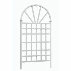 Best reviews of 😍 New England Arbors Vita White Vinyl Athens Arch Trellis 🎉 -Raised Garden Beds Sales detail2NEA088
