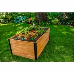 Hot Sale 🔔 Raised Garden Beds Vita Mezza Cedar Rectangular Keyhole Raised Garden Bed ✨ -Raised Garden Beds Sales detail2NEA193