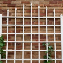 Flash Sale 🎁 Dura-Trel Winchester Wall Mounted White Vinyl Trellis ❤️ -Raised Garden Beds Sales detail3DU061