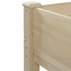 Budget ✔️ Raised Planter Boxes Northlight 4ft Natural Wood Raised Garden Bed Planter Box With Liner 🧨 -Raised Garden Beds Sales detail3GORD5014