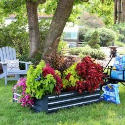 Best Sale 🎉 Sunnydaze Decor Raised Planter Boxes Sunnydaze Galvanized Steel Raised Garden Bed - Brown 🎉 -Raised Garden Beds Sales detail3NETH1347