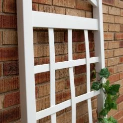New 🤩 Dura-Trel Cambridge 6-ft. Vinyl Arch Trellis - White 😉 -Raised Garden Beds Sales detail4DU059