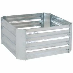 Flash Sale 🎉 Sunnydaze Decor Raised Garden Beds Sunnydaze Galvanized Steel Square Raised Garden Bed 🌟 -Raised Garden Beds Sales detail4NETH1359