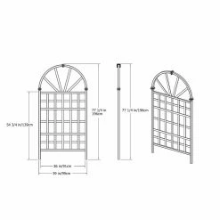 Best reviews of 😍 New England Arbors Vita White Vinyl Athens Arch Trellis 🎉 -Raised Garden Beds Sales detail7NEA088