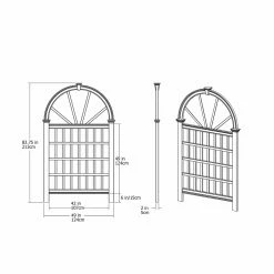 Promo โญ New England Arbors Vita 7 Ft. White Vinyl Vienna Arch Trellis ๐ 11 Promo โญ New England Arbors Vita 7 Ft. White Vinyl Vienna Arch Trellis ๐ -Raised Garden Beds Sales detail7NEA094