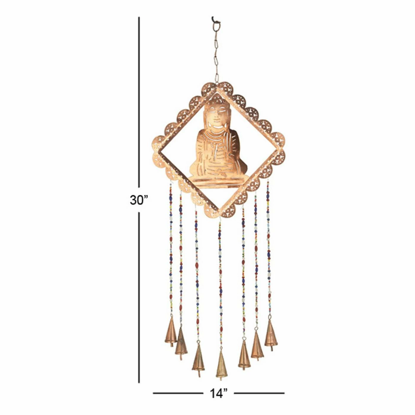 Hot Sale โจ Whimsical DecMode 30 In. Buddha Wind Chime ๐ 4 Hot Sale โจ Whimsical DecMode 30 In. Buddha Wind Chime ๐ - Image 2