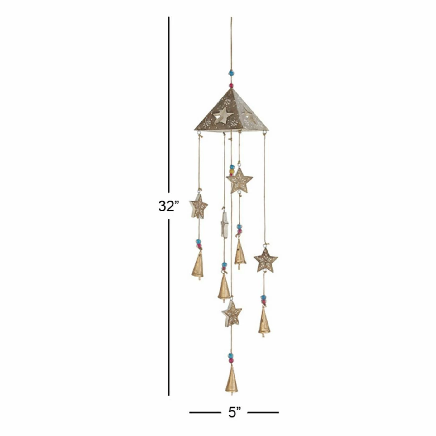 Flash Sale ๐ Whimsical DecMode 32 In. Star Wind Chime ๐ 4 Flash Sale ๐ Whimsical DecMode 32 In. Star Wind Chime ๐ - Image 2