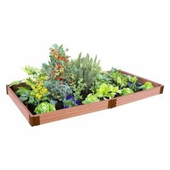 Hot Sale 👍 Raised Garden Beds Frame It All Tool-Free Composite Raised Garden Bed Kit - 8L X 4W X .46H Ft. 🎁 -Raised Garden Beds Sales detailANTH011