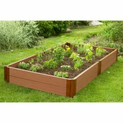 Buy 👍 Raised Garden Beds Frame It All Tool-Free Composite Raised Garden Bed Kit - 8L X 4W X .09H Ft. 🥰 -Raised Garden Beds Sales detailANTH012