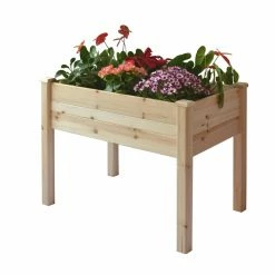 Hot Sale 😀 Raised Planter Boxes Master Gardner Elevated Wooden Garden Planter Table 🤩 -Raised Garden Beds Sales detailDMC100