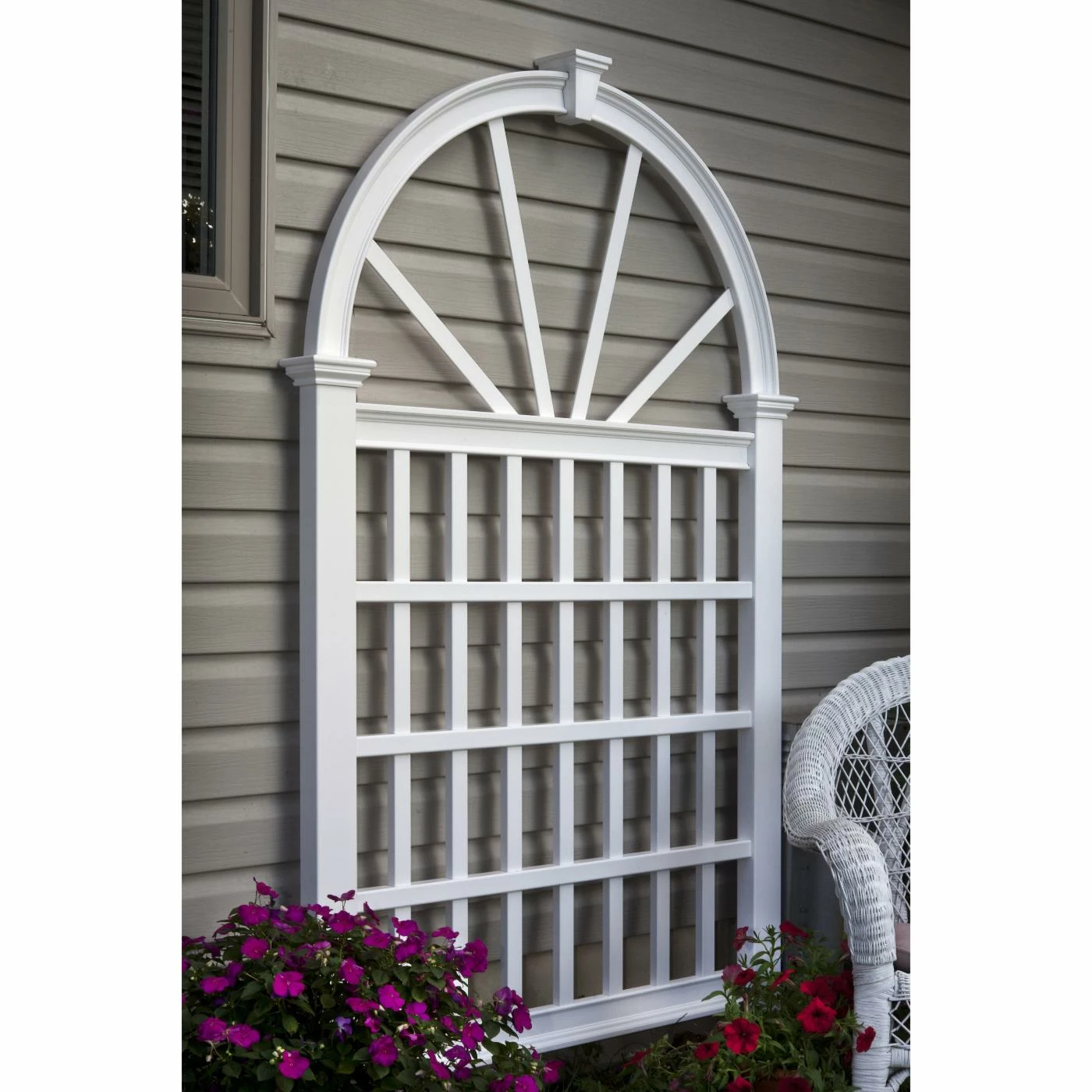 Promo โญ New England Arbors Vita 7 Ft. White Vinyl Vienna Arch Trellis ๐ 5 Promo โญ New England Arbors Vita 7 Ft. White Vinyl Vienna Arch Trellis ๐ - Image 3