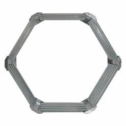 Best deal 🥰 Raised Garden Beds Sunnydaze Decor Galvanized Steel Hexagon Raised Garden Bed Kit 😍 -Raised Garden Beds Sales detailNETH963