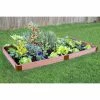 Hot Sale 👍 Raised Garden Beds Frame It All Tool-Free Composite Raised Garden Bed Kit - 8L X 4W X .46H Ft. 🎁 -Raised Garden Beds Sales masterANTH011