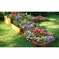 Discount 🧨 Raised Garden Beds Frame It All Tool-Free Composite Tri-Level Split Waterfall Raised Garden Bed Kit ⭐