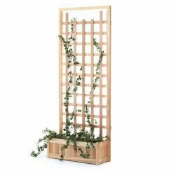 Best Sale 🌟 Wood All Things Cedar Western Red Cedar 2-Piece Planter With Trellis Panel ❤️