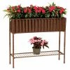 Hot Sale ✨ Raised Planter Boxes Deer Park Ironworks Solera Planter With Tin Liner 🛒 -Raised Garden Beds Sales masterDEER047