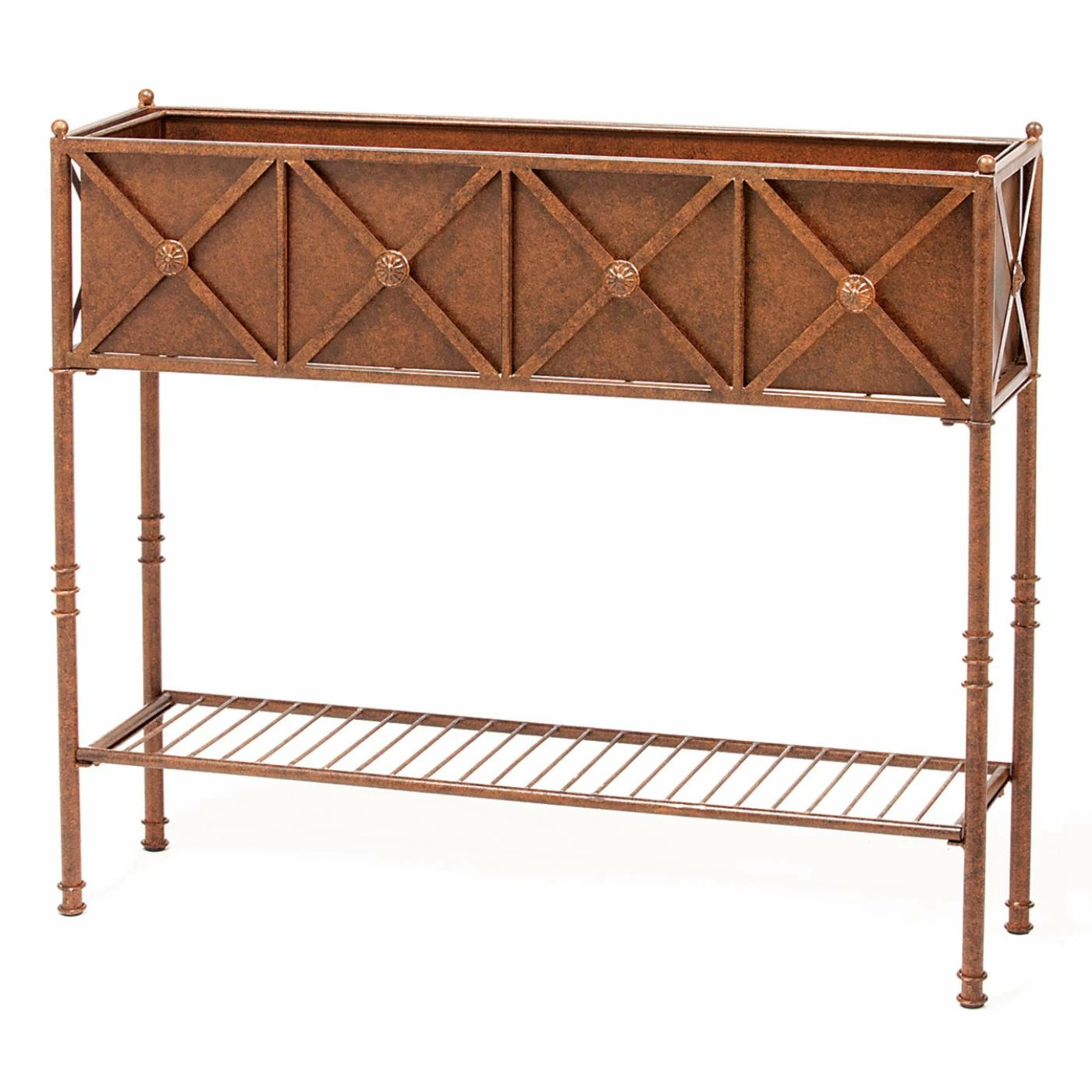 Wholesale ๐ Raised Planter Boxes Deer Park Ironworks Rosette Steel Raised Planter With Tin Liner โจ 3 Wholesale ๐ Raised Planter Boxes Deer Park Ironworks Rosette Steel Raised Planter With Tin Liner โจ