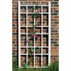 Best reviews of 🤩 Dura-Trel Cottage 5.5-ft. Vinyl Wall Trellis - White 🔔
