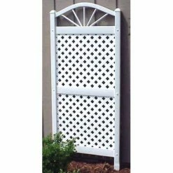 Cheapest ❤️ Dura-Trel Sunburst 5-ft. Vinyl Lattice Arch Trellis 🧨