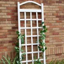New 🤩 Dura-Trel Cambridge 6-ft. Vinyl Arch Trellis - White 😉