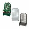 Buy 😀 Vinyl Exaco Calypso Planter With Trellis ⭐ -Raised Garden Beds Sales masterEX183