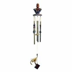 Cheapest 💯 Whimsical Great World Warrior Bald Small Indian Wind Chime 🎉