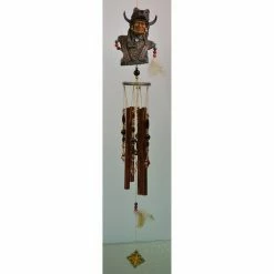 Cheap 👏 Whimsical Great World Warrior Wolf Indian Wind Chime ✨