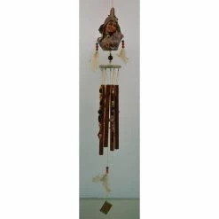 Discount ❤️ Whimsical Great World 👩 Mother/Child Indian Wind Chime ⌛