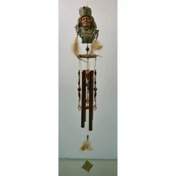 Wholesale 🛒 Whimsical Great World Chief Indian Wind Chime 🧨