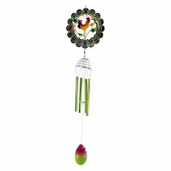 Cheap 🔥 Animal And Bug Great World Rooster 3D Wind Chime With Spinner 💯