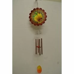 Promo 😀 Animal And Bug Great World Lady Bug Wind Chime With Spinner 🎉