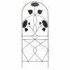Discount 👍 Iron Achla Designs Sunflower Garden Trellis 😍 -Raised Garden Beds Sales masterMA1280