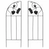Deals 🛒 Iron Achla Designs Sunflower Garden Trellis Side Panel - Set Of 2 🧨 -Raised Garden Beds Sales masterMA1281