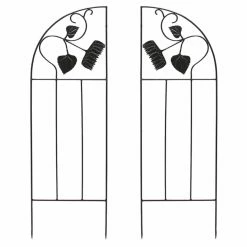 Deals 🛒 Iron Achla Designs Sunflower Garden Trellis Side Panel - Set Of 2 🧨