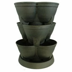 Flash Sale 🔔 Container Gardens Akro-Mils Sierra Stack-A-Pot - Bronze 🧨