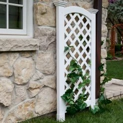 Flash Sale ๐ฅฐ New England Arbors Vita 4-Foot Vinyl Luxembourg Privacy Arch Trellis ๐