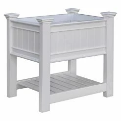 Raised Garden Beds Sales 2 Budget ๐ New England Arbors Raised Planter Boxes Vita Cambridge Vinyl Raised Planter Box ๐ฅ