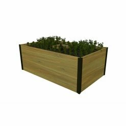 Hot Sale 🔔 Raised Garden Beds Vita Mezza Cedar Rectangular Keyhole Raised Garden Bed ✨