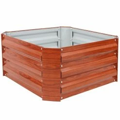 Flash Sale 🎉 Sunnydaze Decor Raised Garden Beds Sunnydaze Galvanized Steel Square Raised Garden Bed 🌟