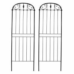 Wholesale 🥰 Steel Sunnydaze Decor 32 In. Traditional Garden Trellis - Set Of 2 🎉