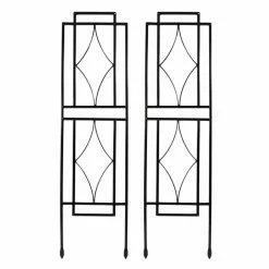 New 👏 Steel Sunnydaze Decor 30 In. Contemporary Garden Trellis - Set Of 2 😀