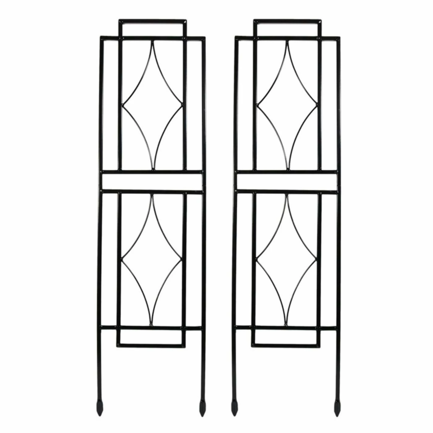 New π Steel Sunnydaze Decor 30 In. Contemporary Garden Trellis - Set Of 2 π 3 New π Steel Sunnydaze Decor 30 In. Contemporary Garden Trellis - Set Of 2 π
