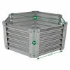 Best deal 🥰 Raised Garden Beds Sunnydaze Decor Galvanized Steel Hexagon Raised Garden Bed Kit 😍 -Raised Garden Beds Sales masterNETH963
