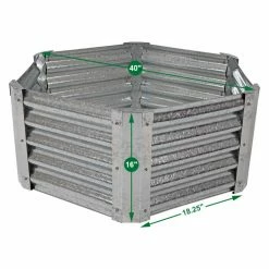 Raised Garden Beds Sales 19 Best deal ๐ฅฐ Raised Garden Beds Sunnydaze Decor Galvanized Steel Hexagon Raised Garden Bed Kit ๐