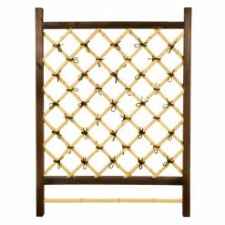 Promo 😉 Oriental Furniture Japanese Garden Style Wood & Bamboo Trellis 🤩