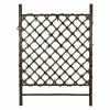 Promo ⌛ Wood Oriental Furniture Dark Stained Japanese Style Garden Trellis 🧨 -Raised Garden Beds Sales masterOUI791